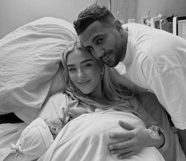 Riyad Mahrez celebrates the birth of his heir